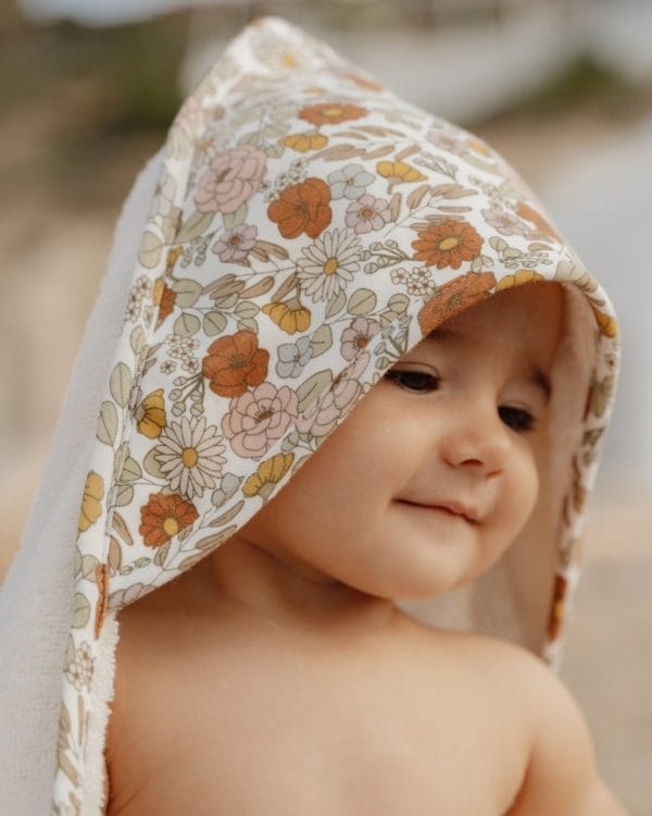 Cape de bain Vintage Little Flowers - 100x100 cm - Little Dutch – Image 8