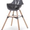 Chaise haute 2-en-1 évolutive 2 naturel & anthracite - Childhome