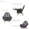 Chaise haute 2-en-1 évolutive 2 naturel & anthracite - Childhome – Image 13