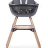 Chaise haute 2-en-1 évolutive 2 naturel & anthracite - Childhome – Image 5