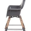 Chaise haute 2-en-1 évolutive 2 naturel & anthracite - Childhome – Image 10