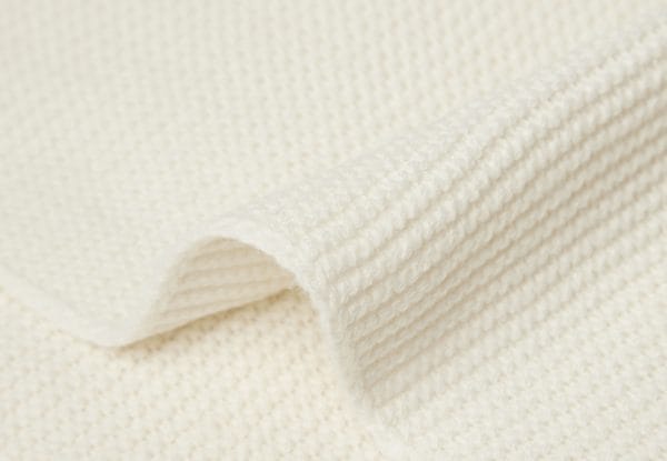 Couverture berceau Basic Knit Ivory - Jollein – Image 4