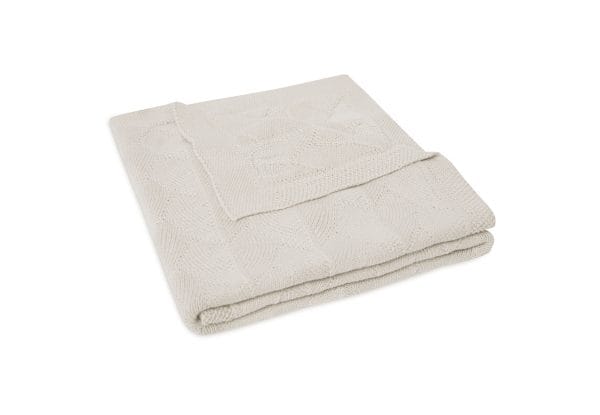 Couverture berceau bébé Shell Knit  nougat GOTS 75x100cm - Jollein – Image 5