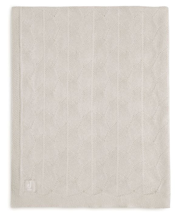 Couverture berceau bébé Shell Knit  nougat GOTS 75x100cm - Jollein