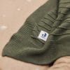 Couverture berceau Pure Knit Leaf green GOTS 75x100cm - Jollein – Image 2