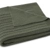 Couverture berceau Pure Knit Leaf green GOTS 75x100cm - Jollein – Image 3
