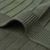 Couverture berceau Pure Knit Leaf green GOTS 75x100cm - Jollein – Image 4