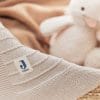 Couverture berceau Pure Knit nougat GOTS - Jollein – Image 2