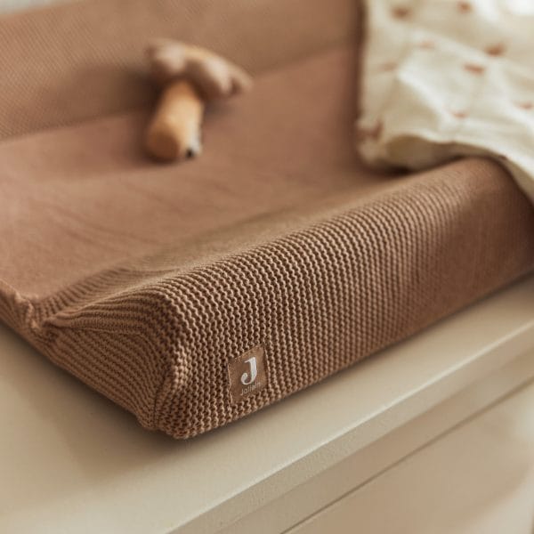 Housse matelas à langer Pure Knit Biscuit GOTS - Jollein – Image 2