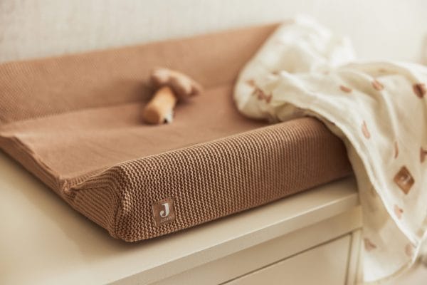 Housse matelas à langer Pure Knit Biscuit GOTS - Jollein – Image 3