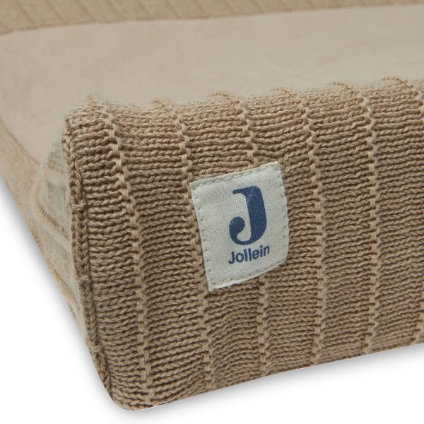 Housse matelas à langer Pure Knit Biscuit GOTS - Jollein – Image 4