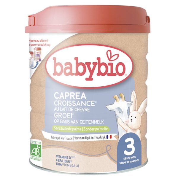 Lait de croissance bio au lait de chèvre CAPREA 3 de 10 mois à 3 ans - Babybio