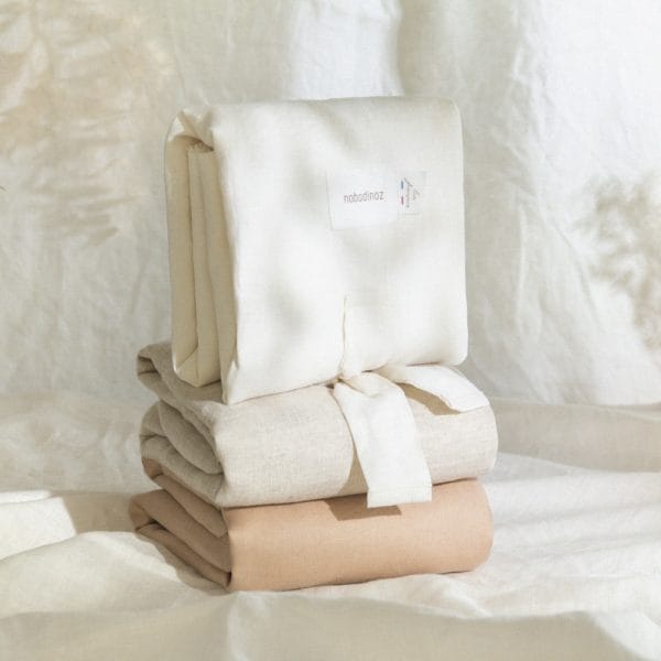 Tapis à langer imperméable off white - Nobodinoz – Image 2