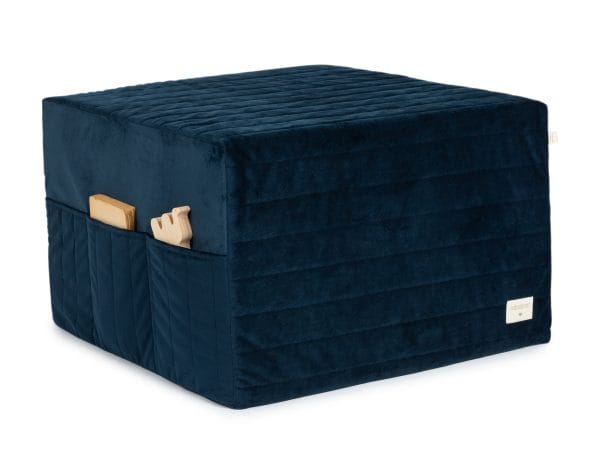 Lit d'appoint pliable Sleepover Velvet Night blue - Nobodinoz – Image 3