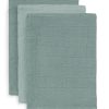 Gant de toilette en bambou et coton 3 pièces ash green - Jollein