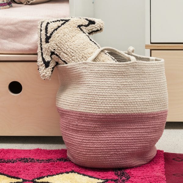 Panier Zoco Ash Rose-Natural 35 cm x Ø 30 cm - Lorena Canals – Image 2