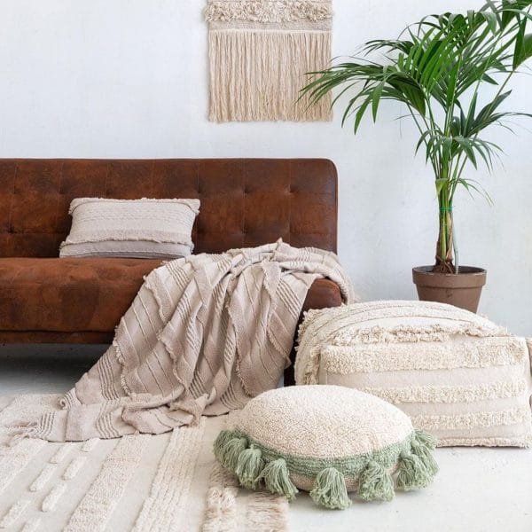 Pouf Air Natural 54 x 54 x 27 cm - Lorena Canals – Image 2