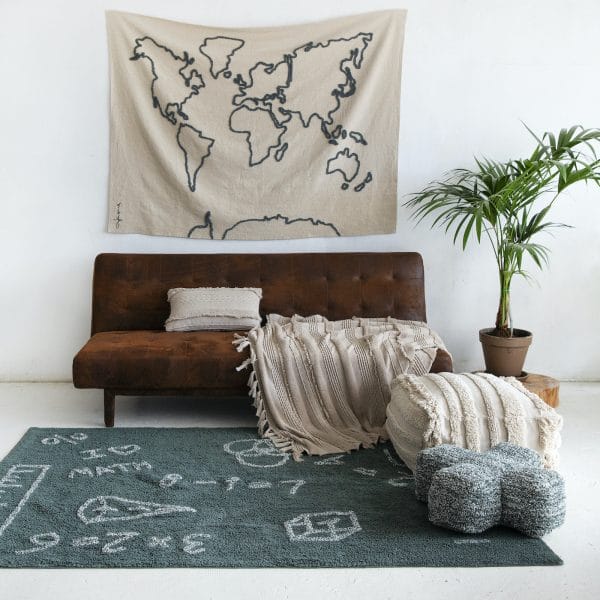 Pouf Air Natural 54 x 54 x 27 cm - Lorena Canals – Image 3