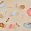 Cuillères en silicone set de 3 dusty blue/taupe/pale mint - OYOY – Image 2