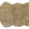 Tapis en laine lavable Woolly Sheep Beige 75x110 Collection Woolable - Lorena Canals