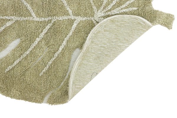 Tapis lavable Mini Monstera Olive 75x100 cm - Lorena Canals – Image 6