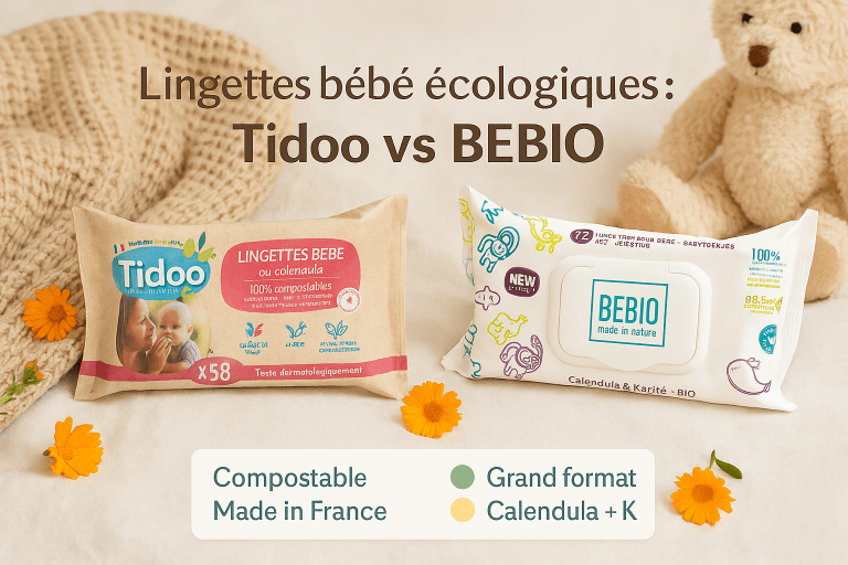 Lingettes Bébé au Calendula : Tidoo vs BeBio – laquelle choisir ?